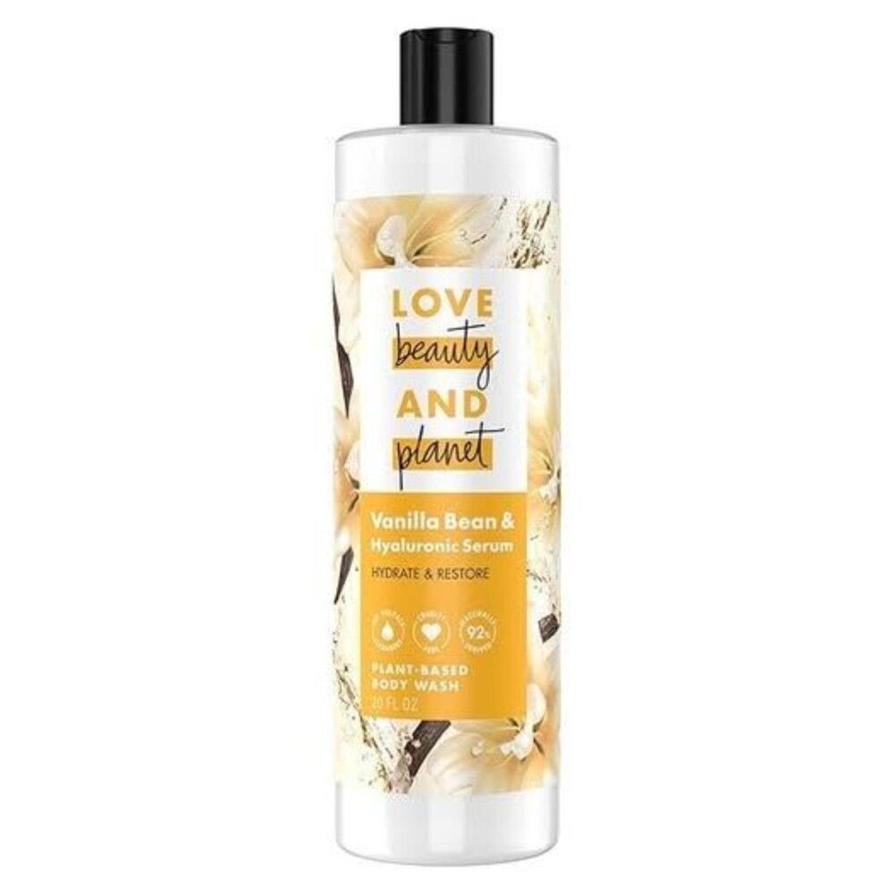 Love Beauty and Planet Vanilla Bean & Hyaluronic Serum Body Wash 20oz